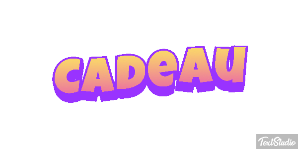 Cadeau テキスト効果