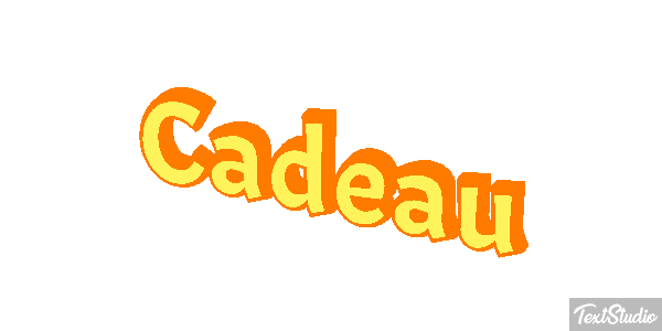 Cadeau テキスト効果