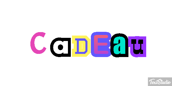 Cadeau テキスト効果
