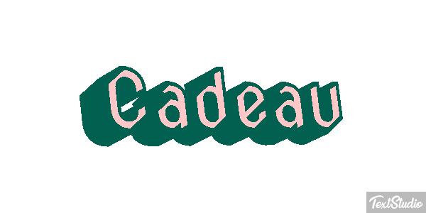 Cadeau テキスト効果