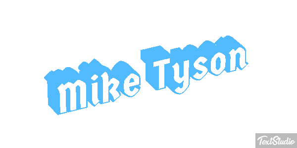 Mike Tyson Tekst effect
