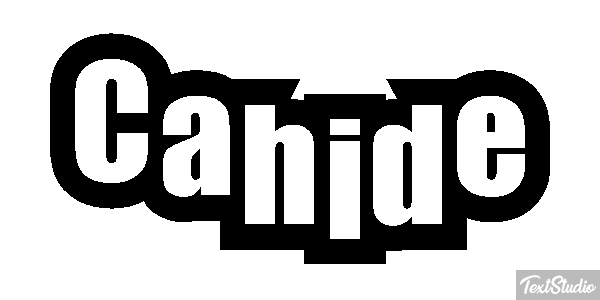 Cahide Tekst effect