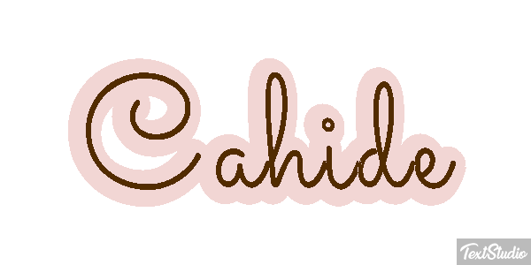 Cahide Tekst effect