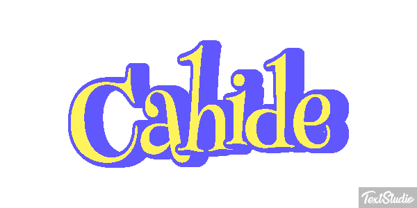 Cahide Tekst effect
