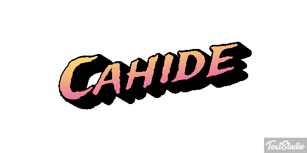 Cahide Tekst effect