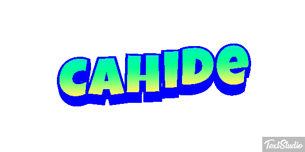 Cahide Tekst effect