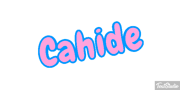 Cahide Tekst effect