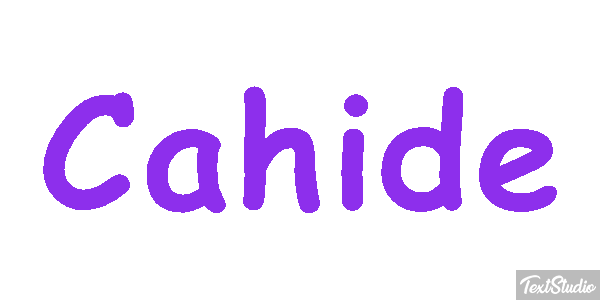 Cahide Tekst effect