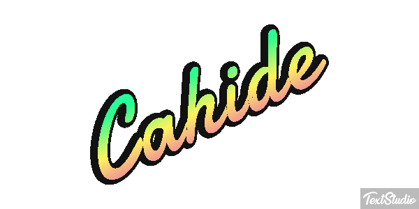 Cahide Tekst effect
