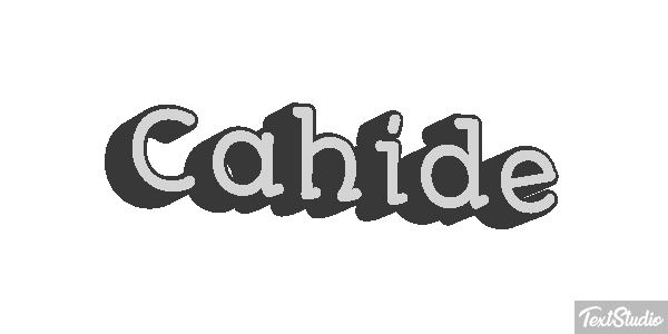 Cahide Tekst effect