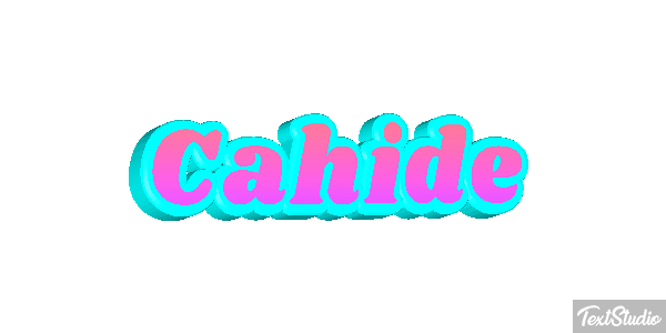 Cahide Tekst effect