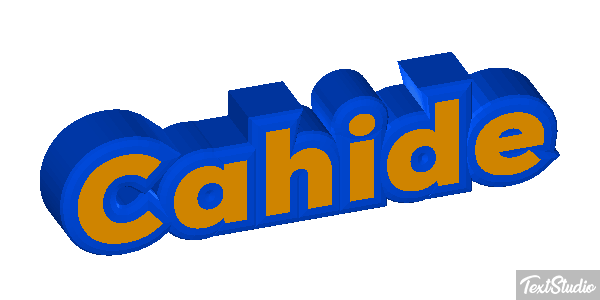 Cahide Tekst effect