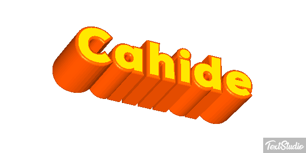 Cahide Tekst effect
