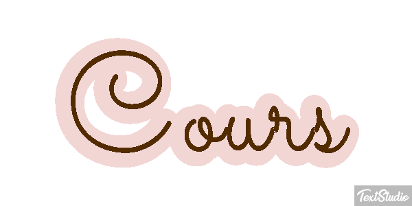Cours Текстовый эффект