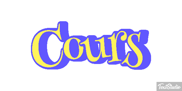 Cours Текстовый эффект