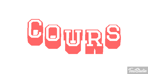 Cours Текстовый эффект