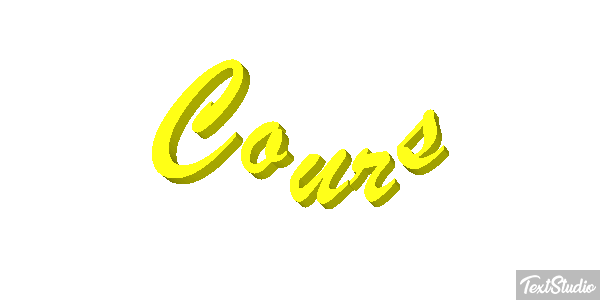Cours Текстовый эффект