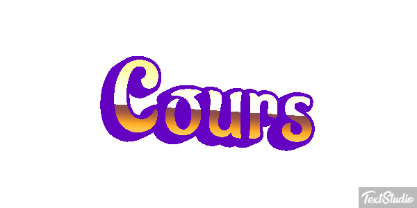 Cours Текстовый эффект