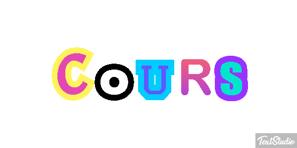 Cours Текстовый эффект