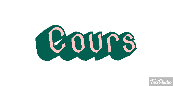 Cours Текстовый эффект