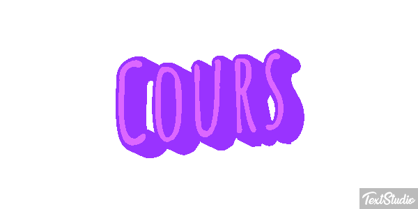 Cours Текстовый эффект