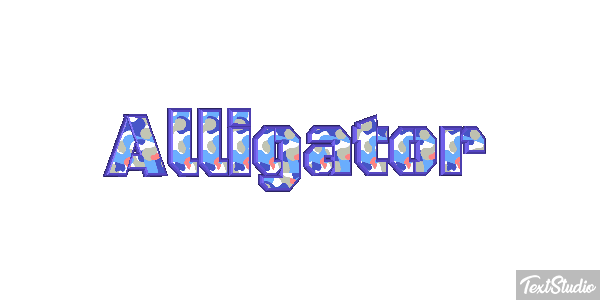 Alligator Efeito do texto