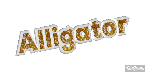 Alligator Efeito do texto