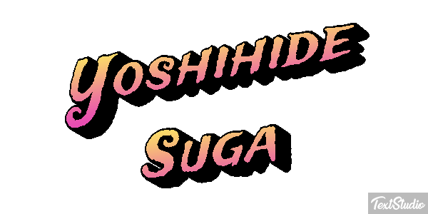 Yoshihide Suga Text effect