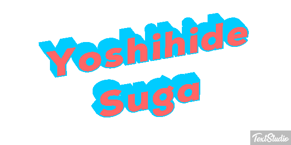 Yoshihide Suga Text effect
