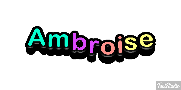 Ambroise Texteffekt