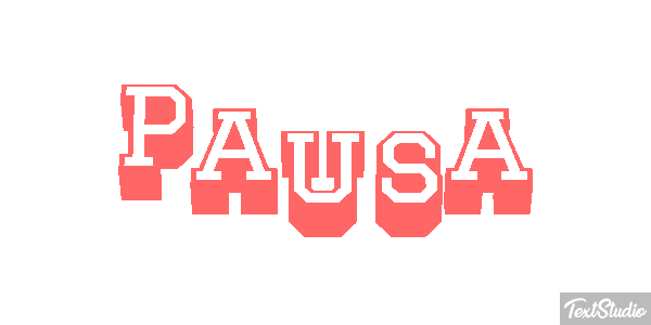 Pausa Tekst effect