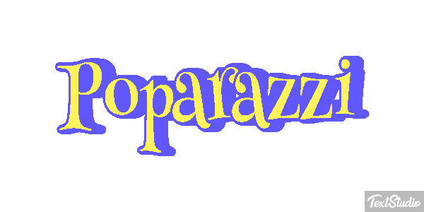 Poparazzi Effetto testo
