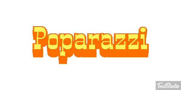 Poparazzi Effetto testo