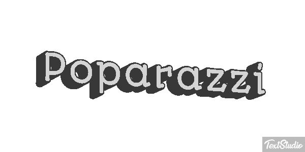 Poparazzi Effetto testo