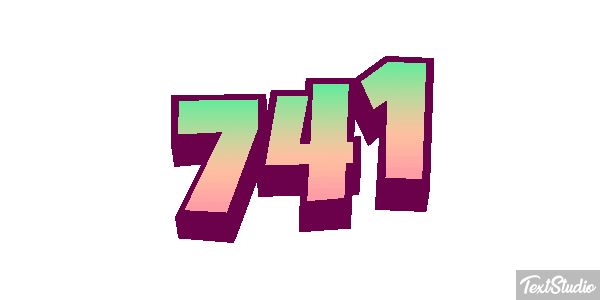 741 Текстовый эффект