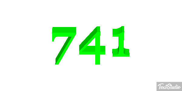 741 Текстовый эффект