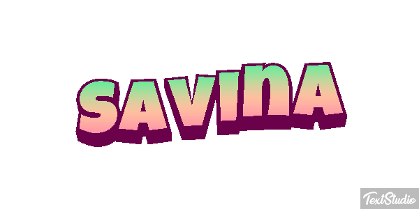 Savina Текстовый эффект
