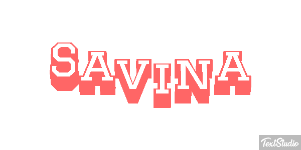 Savina Текстовый эффект