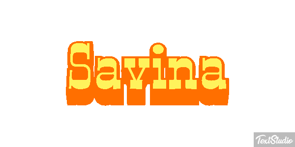 Savina Текстовый эффект