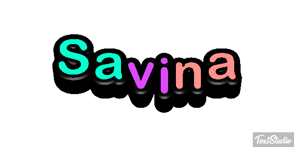 Savina Текстовый эффект