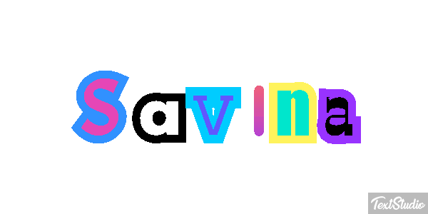 Savina Текстовый эффект