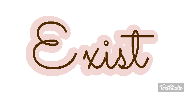 Exist Текстовый эффект