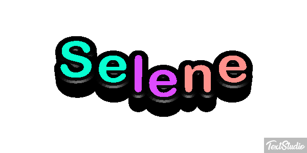 Séléné Efecto de texto