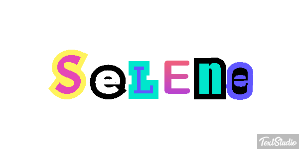 Séléné Efecto de texto