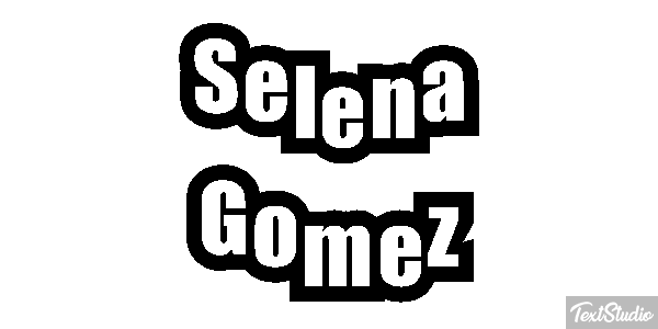 Selena Gomez Text effect