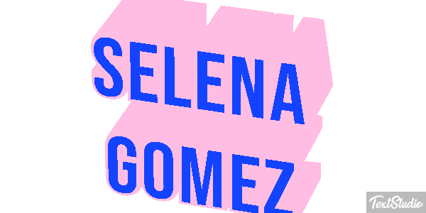 Selena Gomez Text effect