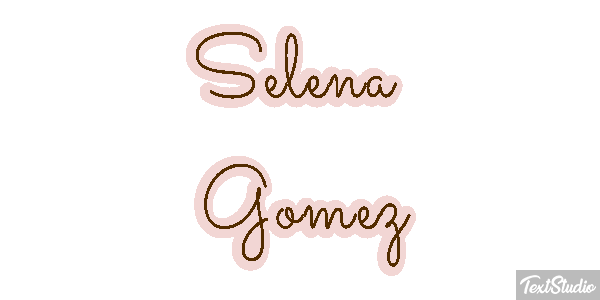Selena Gomez Text effect
