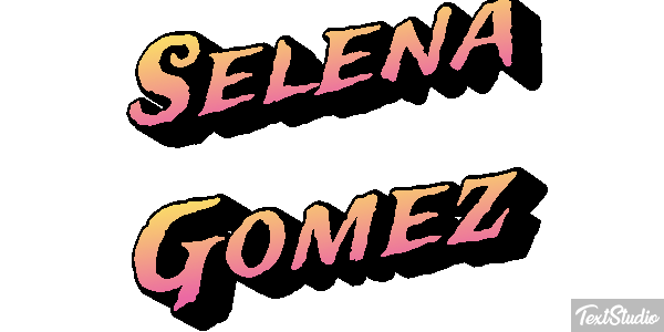 Selena Gomez Text effect