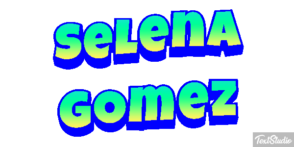Selena Gomez Text effect