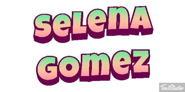 Selena Gomez Text effect